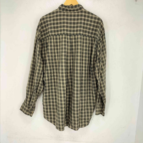 クラフトアンドバロー Croft&Barrow チェック柄 長袖 ボタンダウンシャツ メンズ import:XL