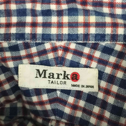 マーカ marka マチ付き ボタンダウン チェックシャツ メンズ JPN:1