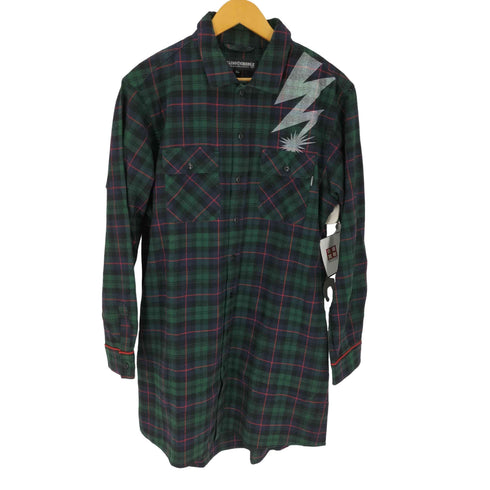ローリングクレイドル Rolling Cradle ロングチェックシャツ メンズ JPN:XL