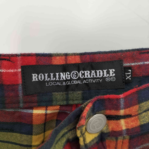 ローリングクレイドル Rolling Cradle タータンチェック ストレートパンツ メンズ JPN:XL