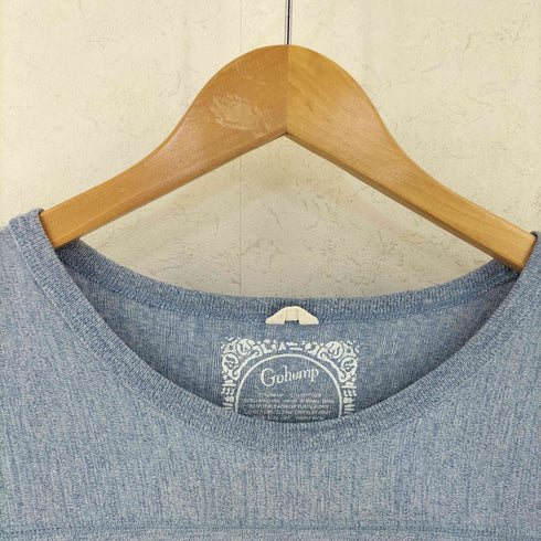 ゴーヘンプ GOHEMP ヘンプ コットン 7分丈 カットソー メンズ L
