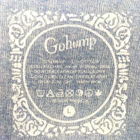ゴーヘンプ GOHEMP ヘンプ コットン 7分丈 カットソー メンズ L