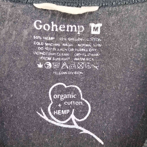 ゴーヘンプ GOHEMP ヘンプ オーガニックコットン 7分丈 カットソー メンズ M