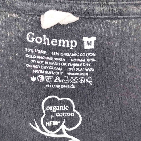 ゴーヘンプ GOHEMP ヘンプ オーガニックコットン 半袖 カットソー メンズ M