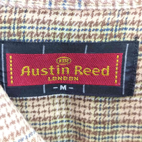 AUSTIN REED ロゴ 刺繍 チェック 長袖 シャツ レディース import:M