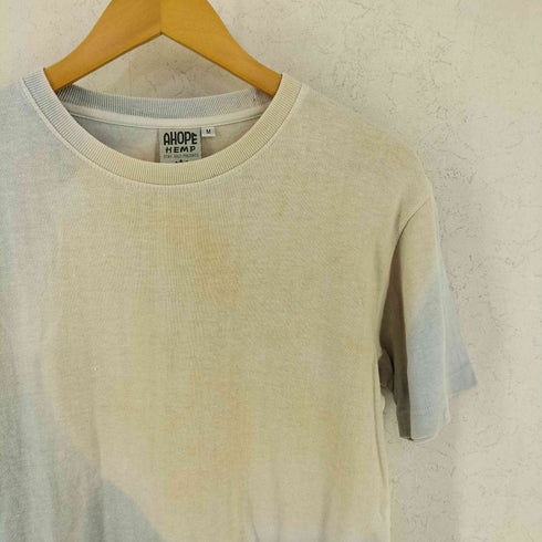 AHOPE HEMP アホープ ヘンプ ヘンプ コットン タイダイ柄 半袖 Tシャツ メンズ M