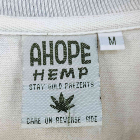 AHOPE HEMP アホープ ヘンプ ヘンプ コットン タイダイ柄 半袖 Tシャツ メンズ M