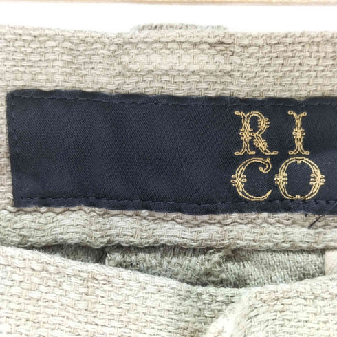 リコ RICO コットンリネン 側章 スラックス メンズ JPN:S