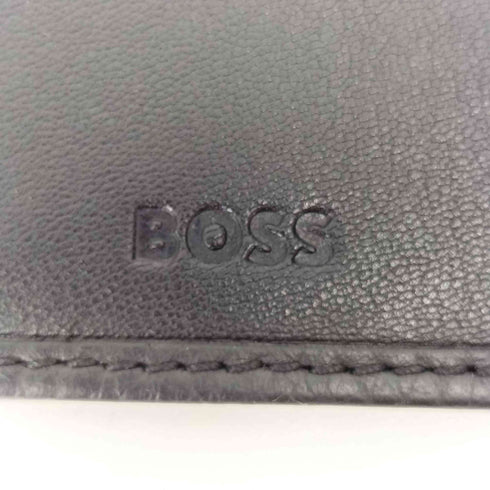 ヒューゴボス HUGO BOSS グレインレザー ウォレット 二つ折り財布 メンズ