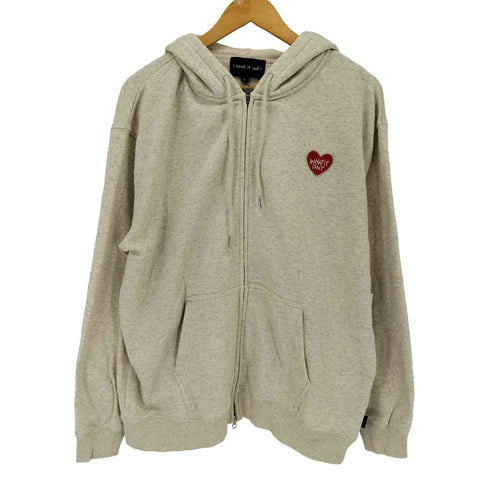 マークゴンザレス Mark Gonzales WHAT IT ISNT ワット イット イズント ハートワッペンジップアップパーカー レディース JPN:XL