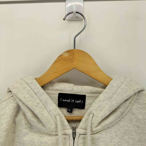 マークゴンザレス Mark Gonzales WHAT IT ISNT ワット イット イズント ハートワッペンジップアップパーカー レディース JPN:XL