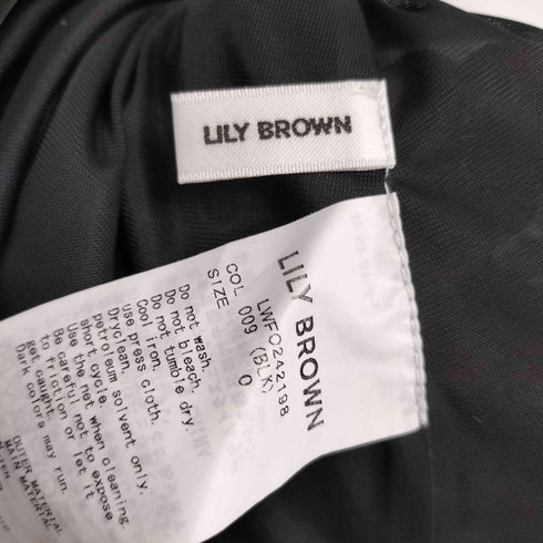 リリーブラウン Lily Brown パッチワークレースロングワンピース レディース JPN:0
