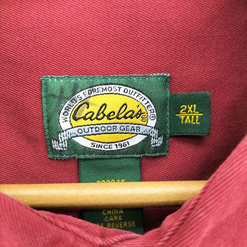 カベラス Cabelas 00S 2ポケット コットン ドーナツボタン ビックシルエット トラッカージャケット メンズ 2XL