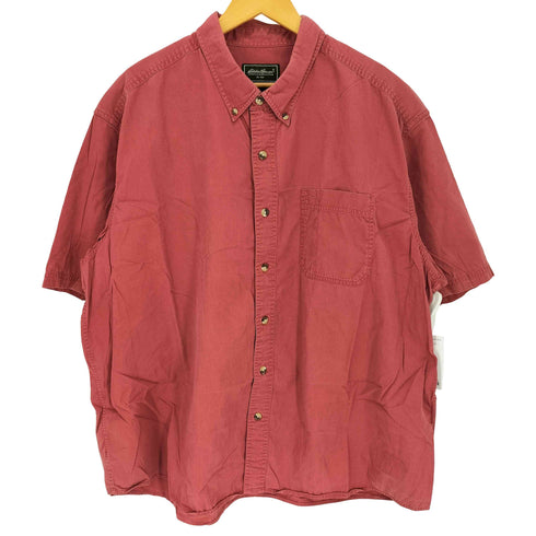 エディーバウアー Eddie Bauer 00S 台湾製 S/S B.D ワークシャツ メンズ XXL