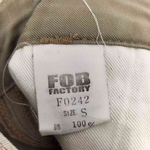 エフオービーファクトリー FOB FACTORY 立体裁断 チノパンツ メンズ JPN:S