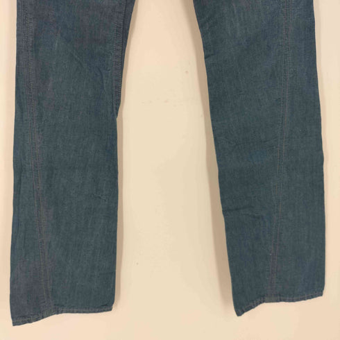 エフオービーファクトリー FOB FACTORY 立体裁断 コットンリネン バックシンチ トラウザー メンズ JPN:S
