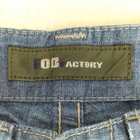 エフオービーファクトリー FOB FACTORY 立体裁断 コットンリネン バックシンチ トラウザー メンズ JPN:S