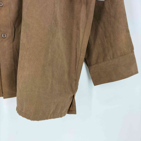 ブルーノ BRUNO 90S マカオ製 SUEDED MICROFIBER フラップポケット L/S レギュラーカラー ワークシャツ メンズ 3XL