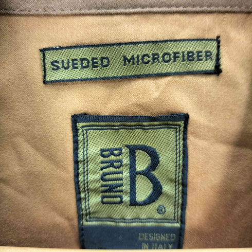 ブルーノ BRUNO 90S マカオ製 SUEDED MICROFIBER フラップポケット L/S レギュラーカラー ワークシャツ メンズ 3XL