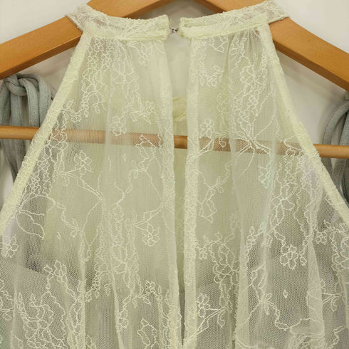 アンドマリー AND MARY Paula lacey chiffon tops レディース FREE