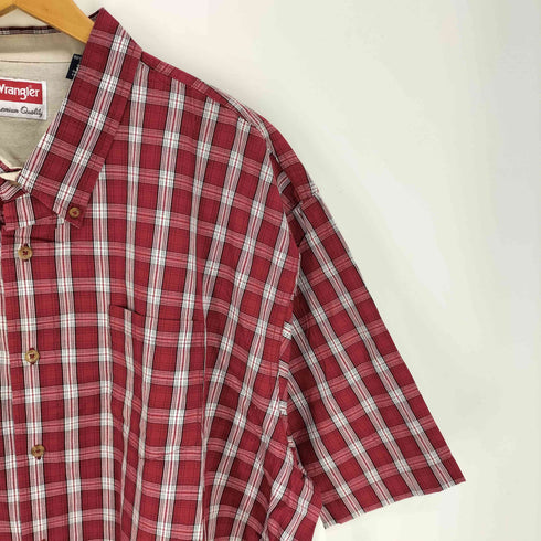 ラングラー Wrangler バングラデシュ製 PREMIUM QUALITY マドラスチェック S/S B.D シャツ メンズ 3XL