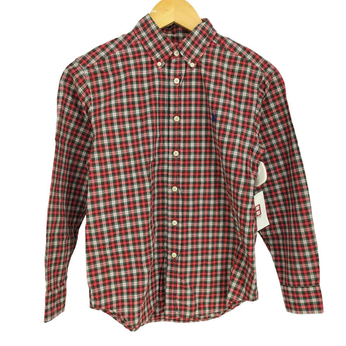 ラルフローレン RALPH LAUREN スモールポニー タータンチェック 長袖シャツ レディース import:M
