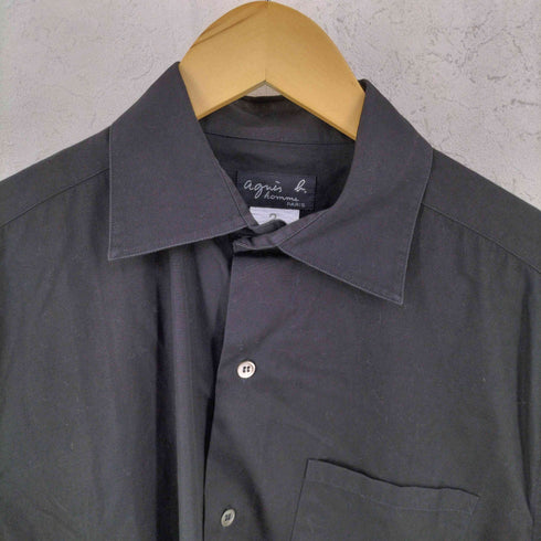 アニエスベーオム Agnes b.homme 90-00S フランス製 長袖 コットン レギュラーカラー シャツ メンズ 2