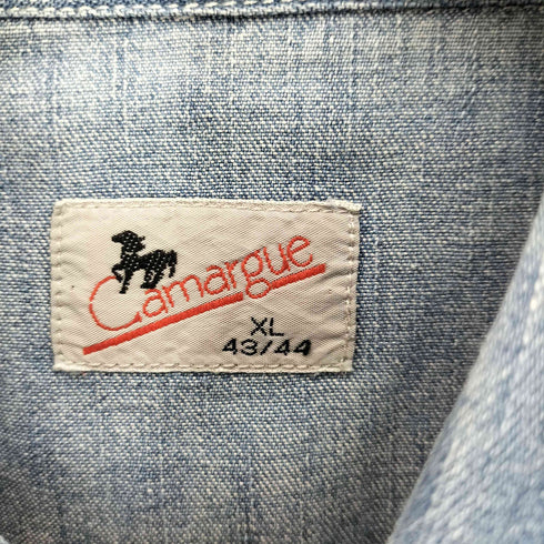 Camargue 90 00S L/S デニム ウエスタン シャツ メンズ import:XL