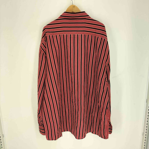 TUKHAN マルチカラー ストライプ L/S レギュラカラーシャツ メンズ 3XL