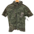 アヴィレックス AVIREX CAMO STRECH ZIP SH カモフラージュ ストレッチ ジップ 半袖シャツ メンズ JPN:L