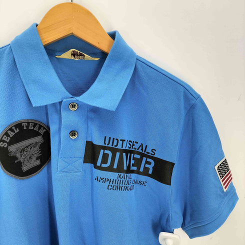アヴィレックス AVIREX DIVER ショートスリーブ ポロシャツ メンズ JPN:L