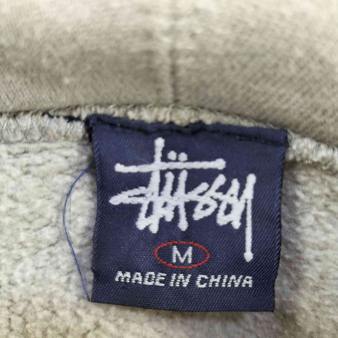 ステューシー Stussy 90-00s OLD 紺タグ カレッジプリント プルオーバーパーカー メンズ M
