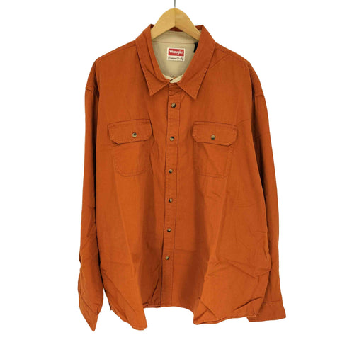 ラングラー Wrangler L/S コットン ワークシャツ メンズ 3XL