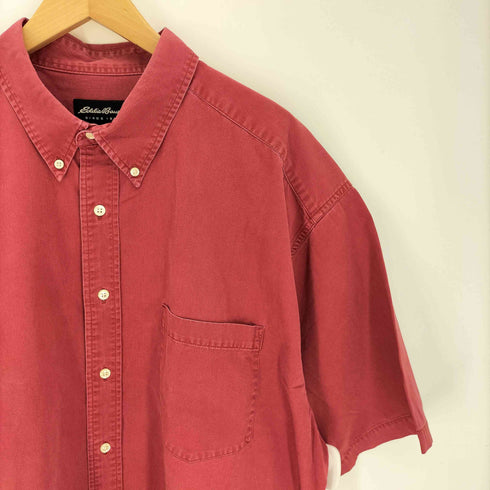 エディーバウアー Eddie Bauer 90S ボタンダウン S/S ワークシャツ メンズ import:XXL
