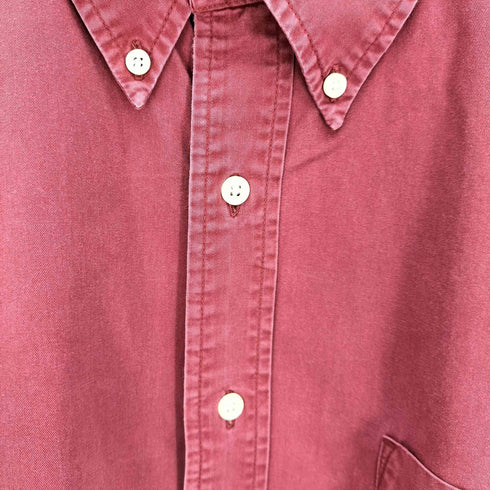 エディーバウアー Eddie Bauer 90S ボタンダウン S/S ワークシャツ メンズ import:XXL