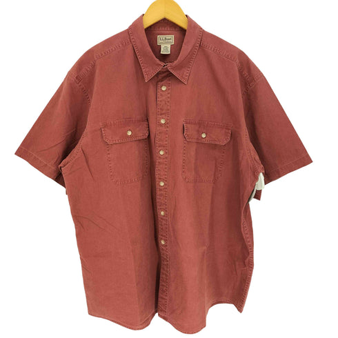 エルエルビーン L.L.Bean 00S S/S コットン ワークシャツ メンズ import:XL