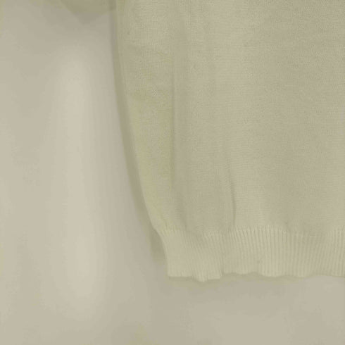 クレージュ courreges リネン混 メッシュ切替 半袖ニット レディース 9R