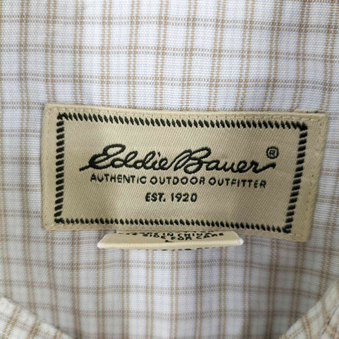 エディーバウアー Eddie Bauer WRINKLE RESISTANT チェック ボタンダウンシャツ メンズ JPN:L
