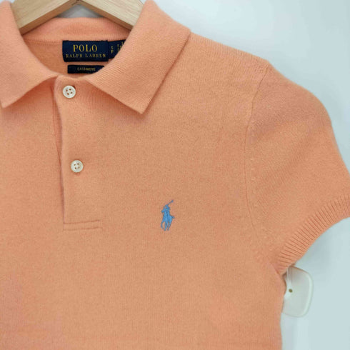 ポロラルフローレン POLO RALPH LAUREN CASHMERE 現行 カシミヤ100% ポニー刺繍 ポロシャツ レディース import:S