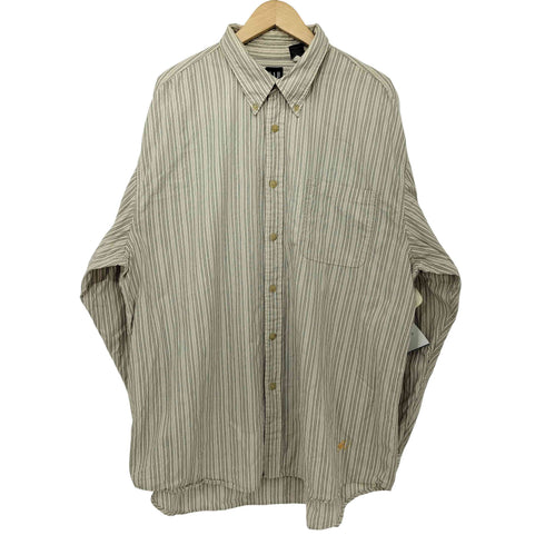 ギャップ Gap 00s コットン ストライプ ボタンダウン 長袖シャツ メンズ import:XL