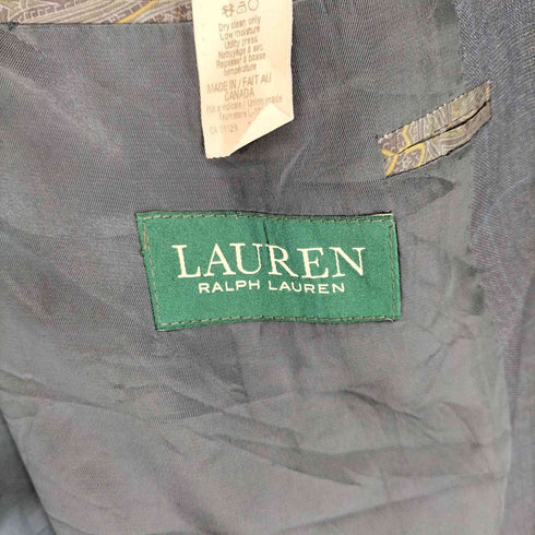 ローレンラルフローレン LAUREN RALPH LAUREN カナダ製 ウール 2Bテーラードジャケット メンズ JPN:52
