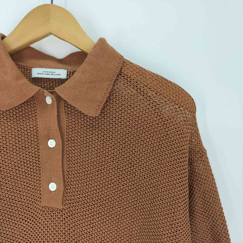 ユナイテッドアローズグリーンレーベルリラクシング UNITED ARROWS green label relaxing 26SS メッシュ ポロニット ウォッシャブル レディース FREE