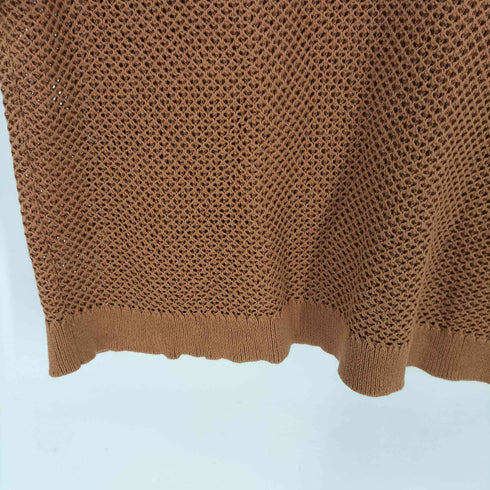 ユナイテッドアローズグリーンレーベルリラクシング UNITED ARROWS green label relaxing 26SS メッシュ ポロニット ウォッシャブル レディース FREE
