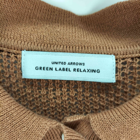 ユナイテッドアローズグリーンレーベルリラクシング UNITED ARROWS green label relaxing 26SS メッシュ ポロニット ウォッシャブル レディース FREE