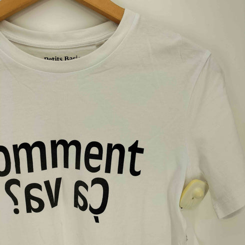 スピックアンドスパン Spick and Span Les Petits Basics Comment ロゴ クルーネックTシャツ レディース JPN:XS