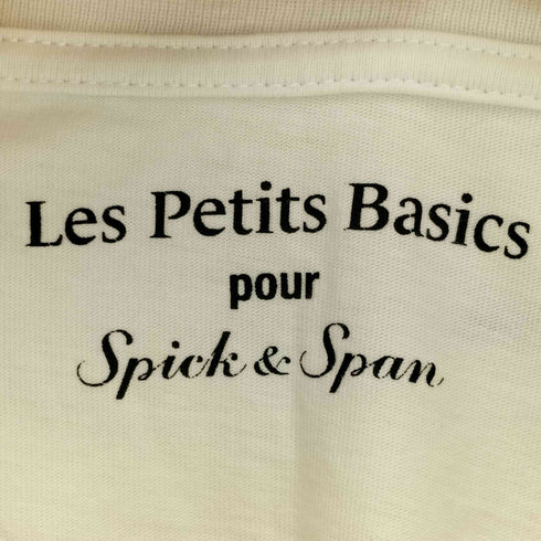 スピックアンドスパン Spick and Span Les Petits Basics Comment ロゴ クルーネックTシャツ レディース JPN:XS