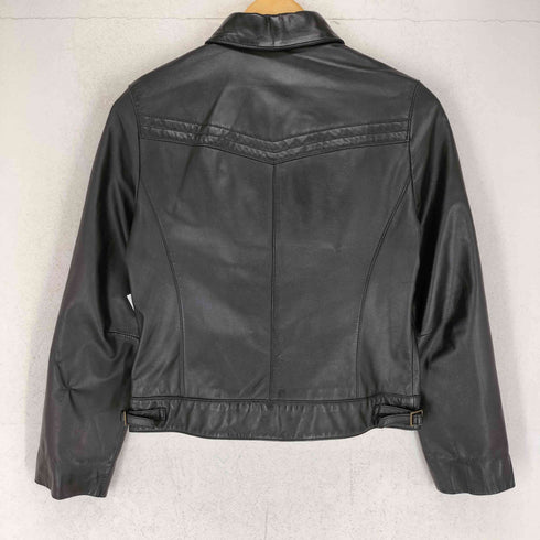 ヴァンドゥオクトーブル 22 OCTOBRE cow leather 牛革 ジップアップ レザージャケット レディース JPN:38