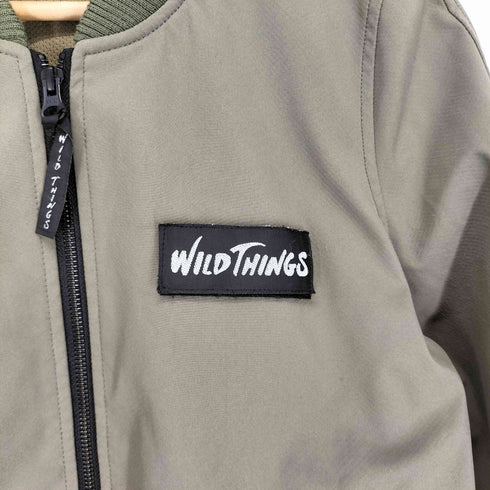ワイルドシングス WILD THINGS ロゴマジックテープ ジップブルゾン レディース JPN:M