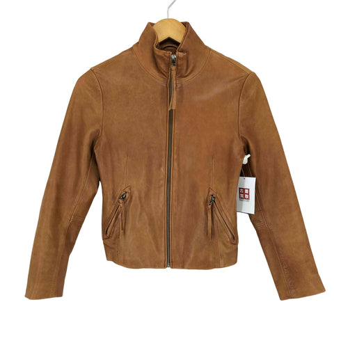アーバンリサーチドアーズ URBAN RESEARCH DOORS lamb leather スタンドカラー レザージャケット レディース FREE