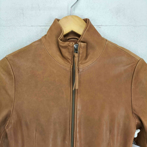 アーバンリサーチドアーズ URBAN RESEARCH DOORS lamb leather スタンドカラー レザージャケット レディース FREE